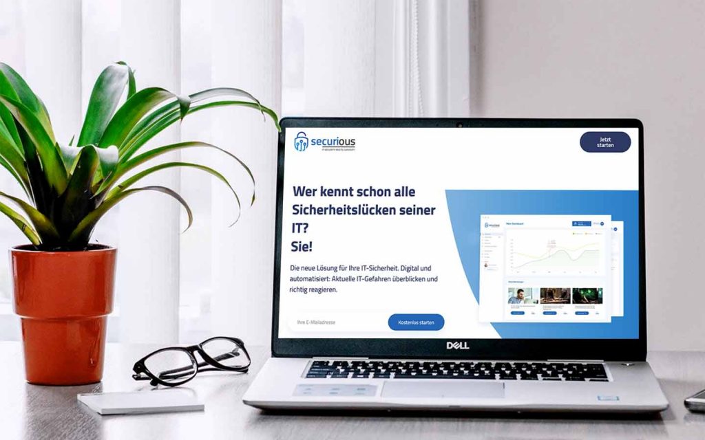 Website-Text für IT-StartUp securious